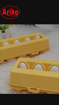 Ariko Educatieve puzzel van eieren - kleuren en vormen - 12st - in bijpassende opbergdoos