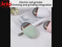 Ariko Elektrische Nagelknipper - Oplaadbaar 120 Minuten Stil 10db - Afvalbakje - Geschikt voor Volwassenen, Kinderen en Baby's - GROEN