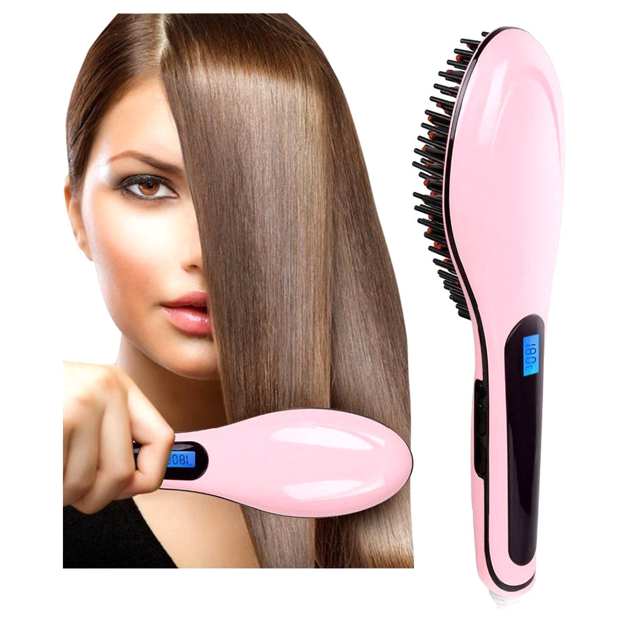 <tc>Ariko</tc> electric straightening brush - Ceramic heat brush - Straightener - Brush - Temperature control