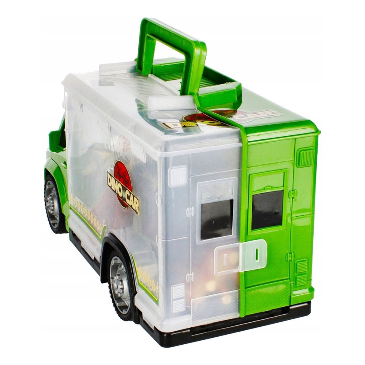 Ariko Dino transport truck - met 5 x dinosaurussen - 2 x Dinosaurus ei - Diverse aankleding - Inclusief batterijen