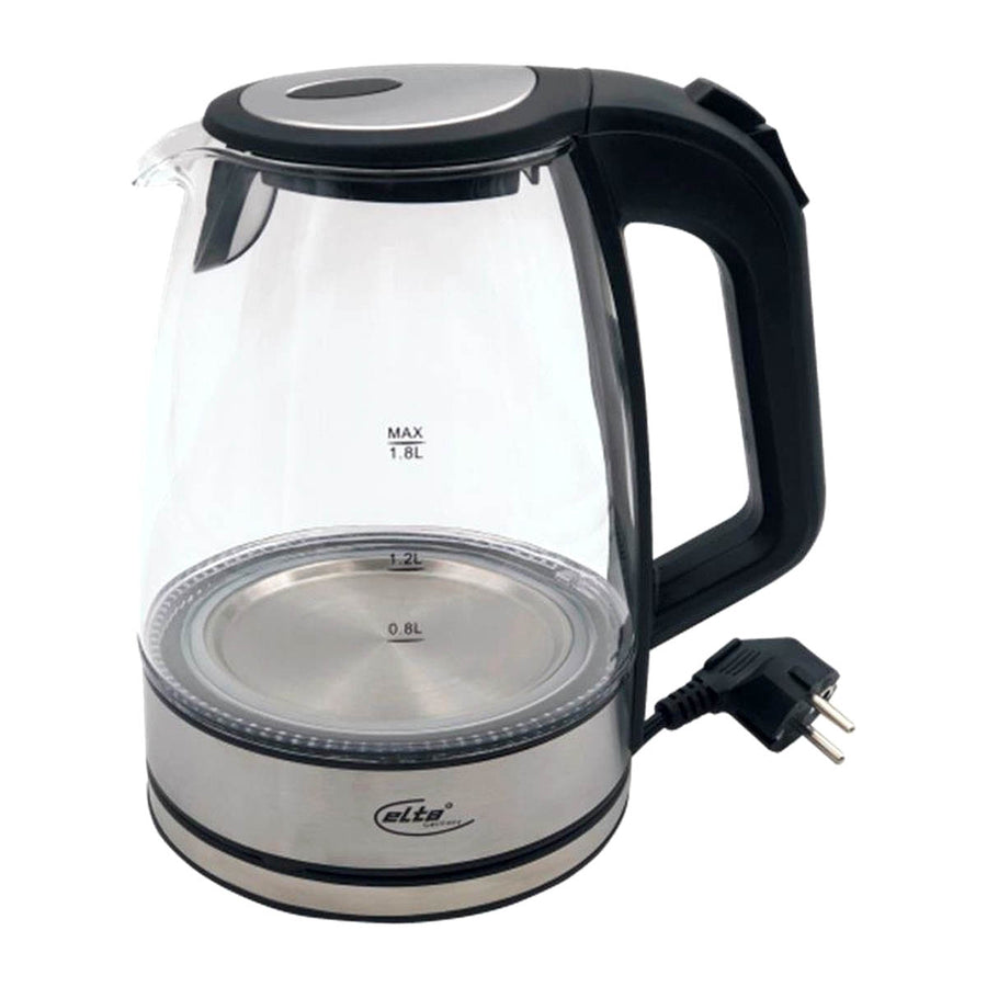 Ariko Elta Glazen Waterkoker - 1,8 liter - Blauwe LED Verlichting - 2200W