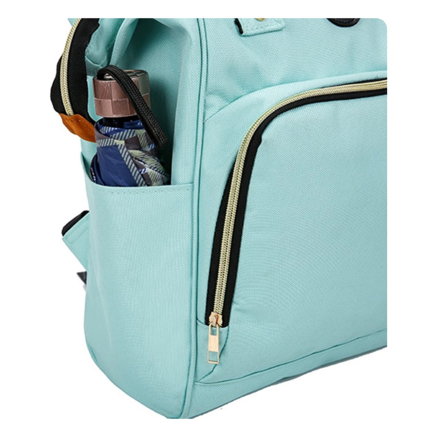 Ariko Luiertas Rugzak - Groen - Inclusief Flessenwarmhouder met Isoleervak - Kinderwagenhaken - Grote Capaciteit - Waterafstotend