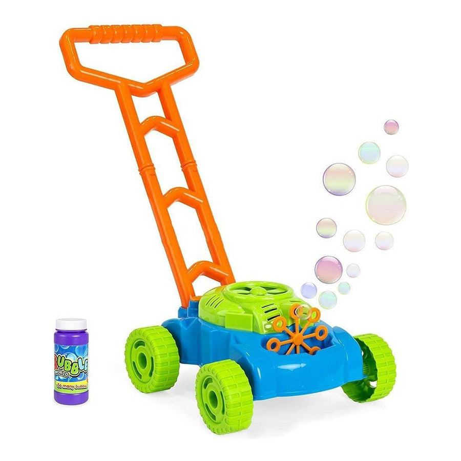 Ariko Loopwagen Grasmaaier met bellenblaas | met een flesje sop | Bellenblaasmachine | Inclusief 3 x Philips AA batterijen