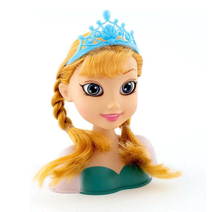 <tc>Ariko</tc> Frisierkopf - Orangefarbenes Haar - 11 Teile - mit Krone und Spiegel