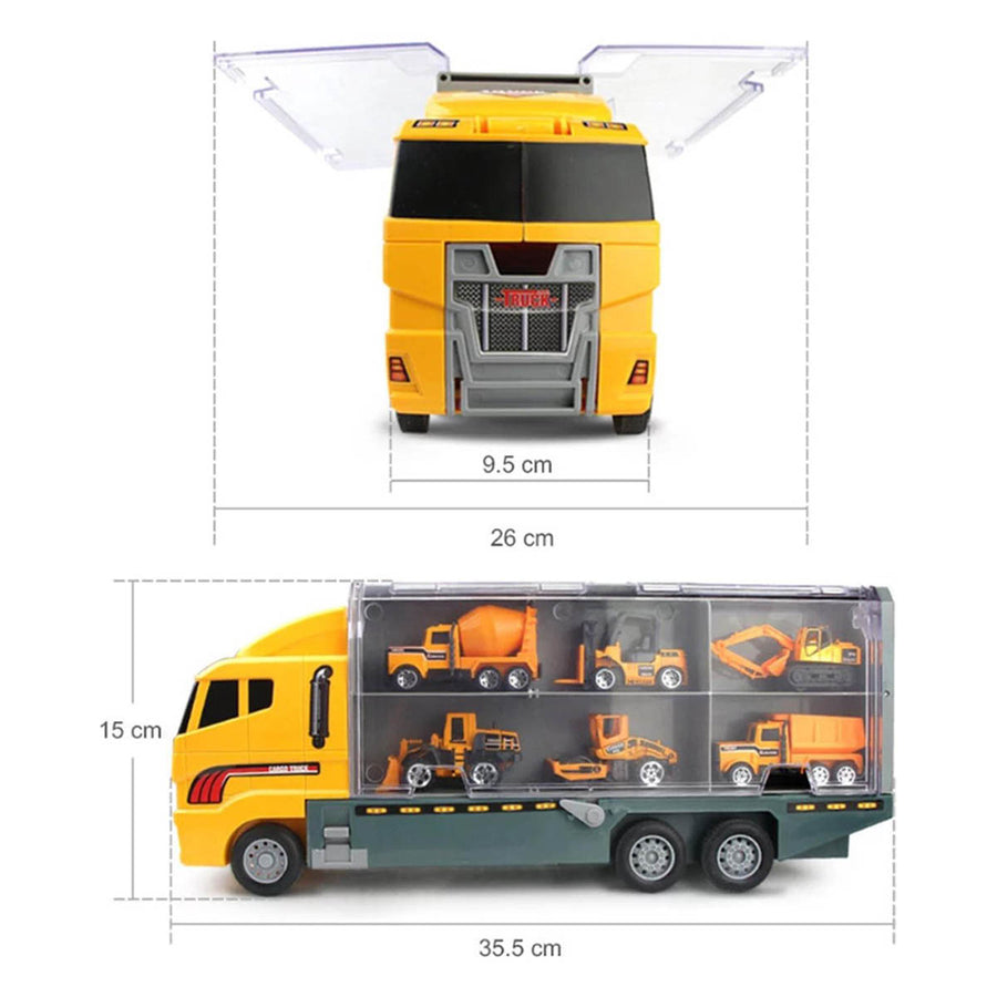 Ariko Vrachtwagen - Vrachtauto - Bouwvrachtwagen - met heftruck- Wals - Bulldozer - Cement wagen - Vrachtwagen
