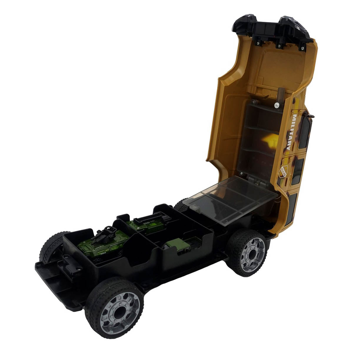 Ariko Militaire Garage Auto - Speelgoed voertuig - Incl mini voertuigen - Met licht en Geluid