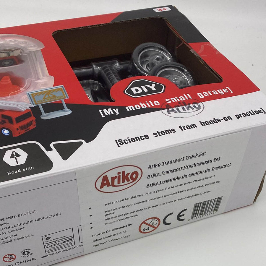 Ariko Transport Vrachtwagen Set - DIY onderdelen - 15 Delig - Incl Tools