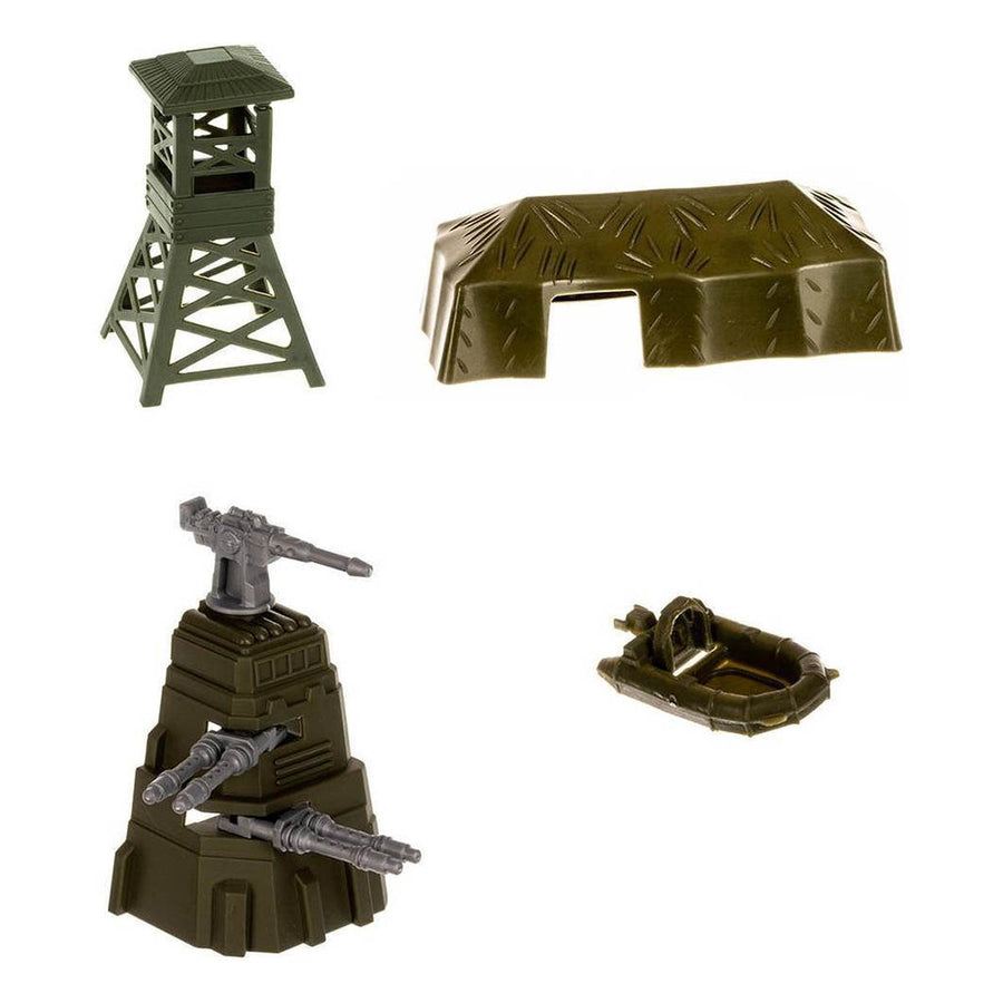 Ariko Luxe Special forces vliegveld | Militaire vliegbasis | Luchthaven Speelgoed set | met speelgoedkleed | Parking | Garage | Tankstation | 3 vliegtuigen | 1 helikopter | 1 legertank | 3 voertuigen