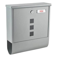 Thumbnail for <tc>Ariko</tc> wall letterbox - stainless steel - with newspaper roll - gray - up to 8 newspapers