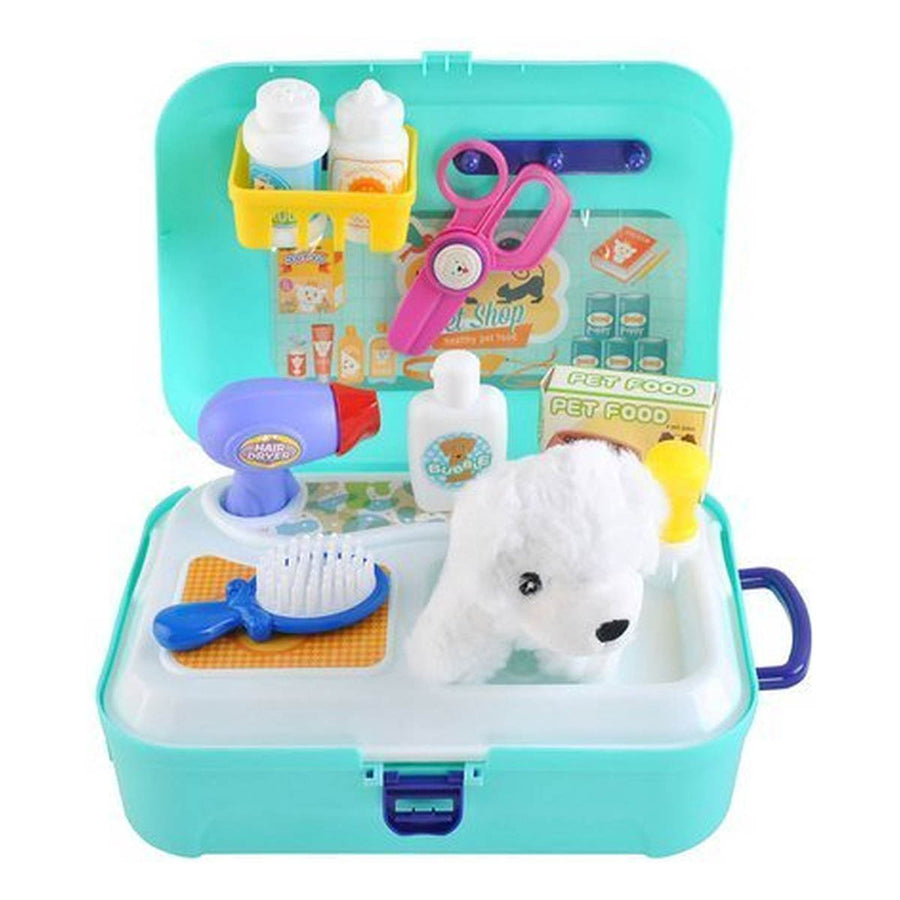 Ariko Honden Trimsalon Speelset - Dierenverzorging - Styling - Honden Kapper Speelset - 16 Delig