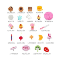Thumbnail for Ariko Singender Spielzeugkuchen mit Zubehör | Geburtstagstorte | 75 Stück | Rosa | Spielset | Batterien enthalten