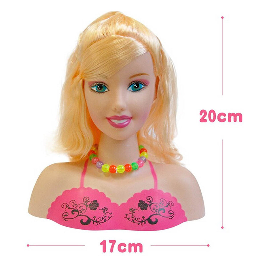 Ariko - Haubenkopf mit Schminkset und Haarschmuck 24 Stück - 22cm