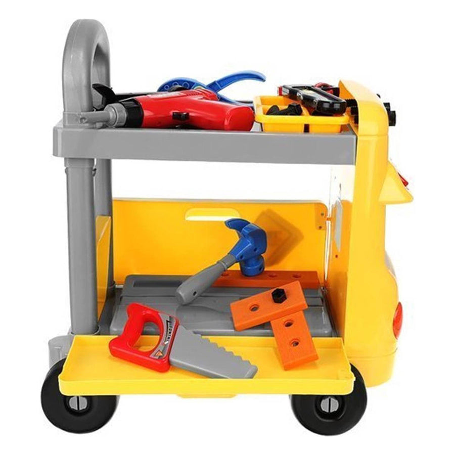 Ariko Wanderlong XXL Tool Cart werkbank trolley met gereedschap | 38 onderdelen | met muziek en geluid | Gereedschapset | Gereedschap | Gereedschap speelgoed | inclusief Philips batterijen