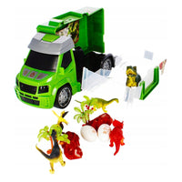 Thumbnail for Ariko Camion de transport Dino - avec 5 x dinosaures - 2 x œuf de dinosaure - Diverses décorations - Piles incluses