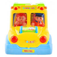 Thumbnail for Schoolbus met Boek Speelgoedvoertuig - Geluid Automatisch Rijden - Leerzaam Met licht en Geluid - Ariko