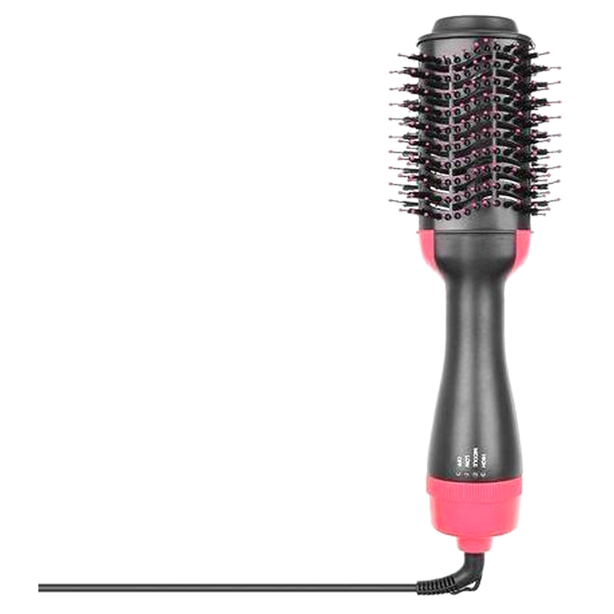 Borstel - Föhn - Föhnborstel - Krulborstel - Haarborstel - Haardroger - Stijlborstel - Magic Brush - Hetelucht Borstel - Haar Styling - Zwart/Roze - Ariko