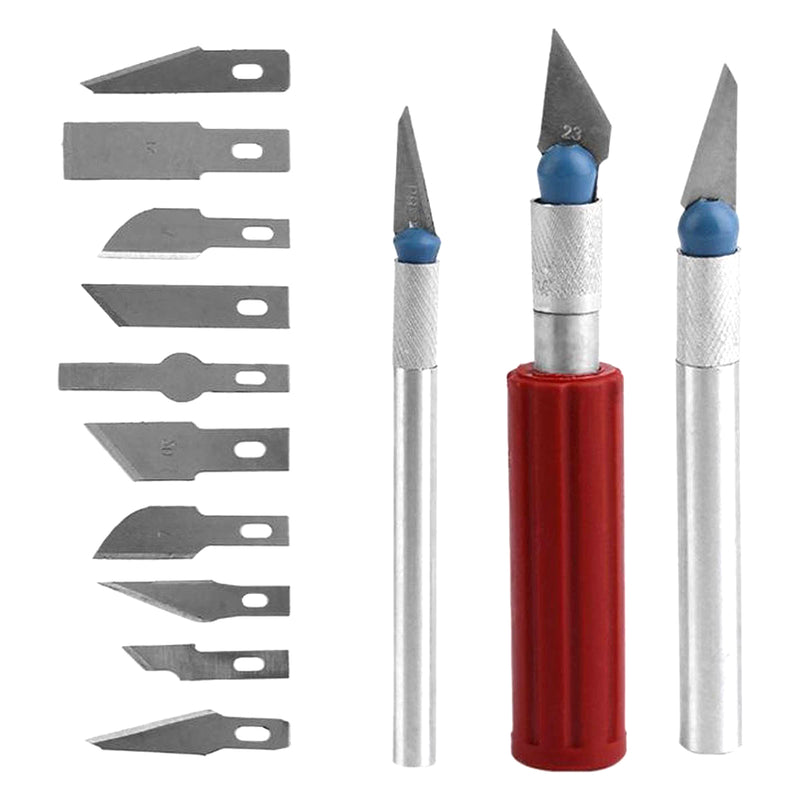 Ariko AKN3305 16-delige Precisie-knutsel Messen Set Gereedschap - Scalpelmes - Penmes - Hobbymes - Snijmes - Chirurgisch mes - Precisie mes