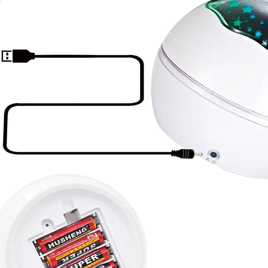 Ariko Nachtlampje Sterren Galaxy Projector Sterrenhemel Star Projector - Sterren of zeedieren Projector - 6 Lichtkleuren - Nachtlampje Kinderen - Roze