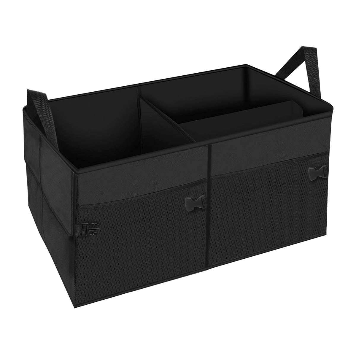 Kofferbak Organizer Auto - 3 Sorteervakken - Kofferbak-Tas - Opvouwbare Opbergtas - Zwart - Ariko