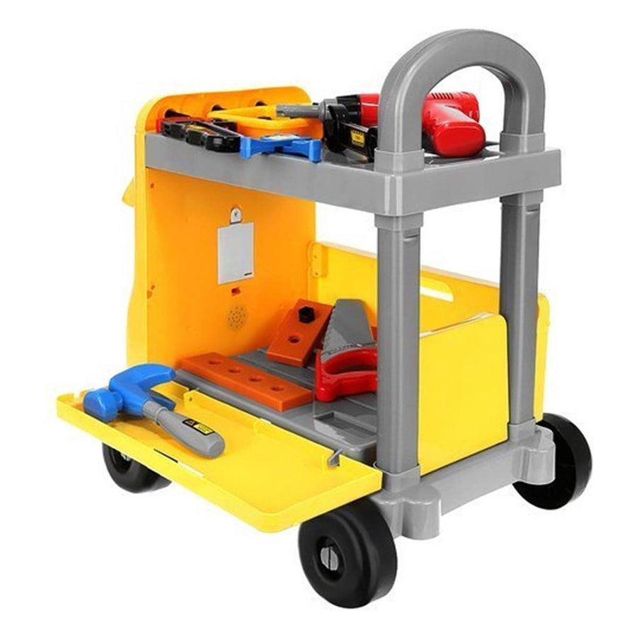 Ariko Wanderlong XXL Tool Cart werkbank trolley met gereedschap | 38 onderdelen | met muziek en geluid | Gereedschapset | Gereedschap | Gereedschap speelgoed | inclusief Philips batterijen