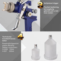 Thumbnail for <tc>Ariko</tc> Rongyao Finishing Gun spray gun | Air Paint Gun | Compressor spray gun with top cup | with accessories