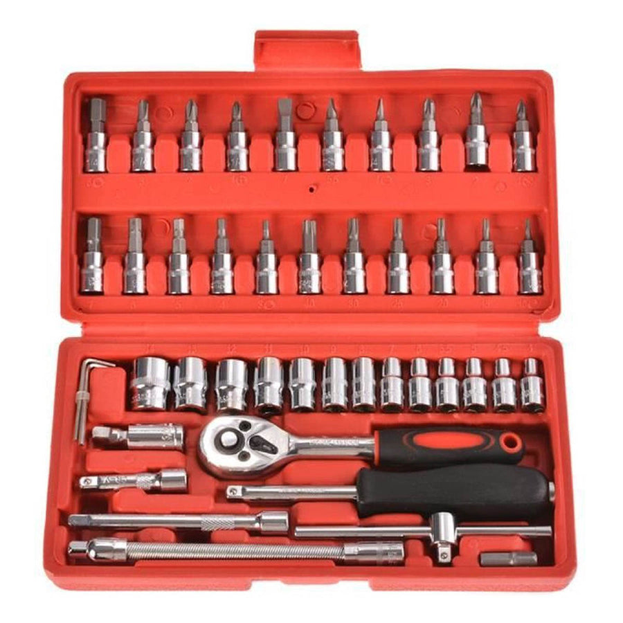 Ariko Professionele Dopsleutel set - 46 Delig - Doppen Set - Incl Opbergdoos