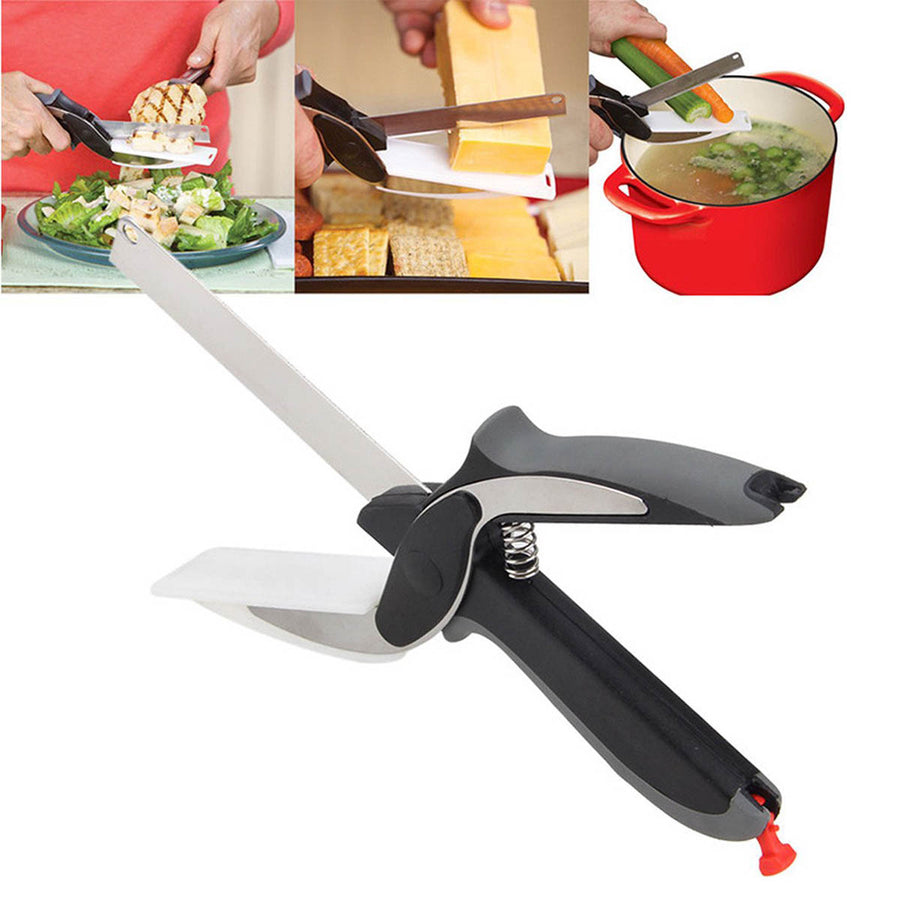 Ariko Clever Cutter 2in1 Snijplank en Mes - Keukenschaar - Keukenhulp - Keukengerei