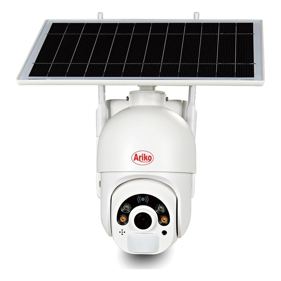 Ariko Beweegbare PTZ Camera 2mp met Zonnepaneel en Wifi - met Audio - Persoon volger - Nederlandse handleiding en ondersteuning