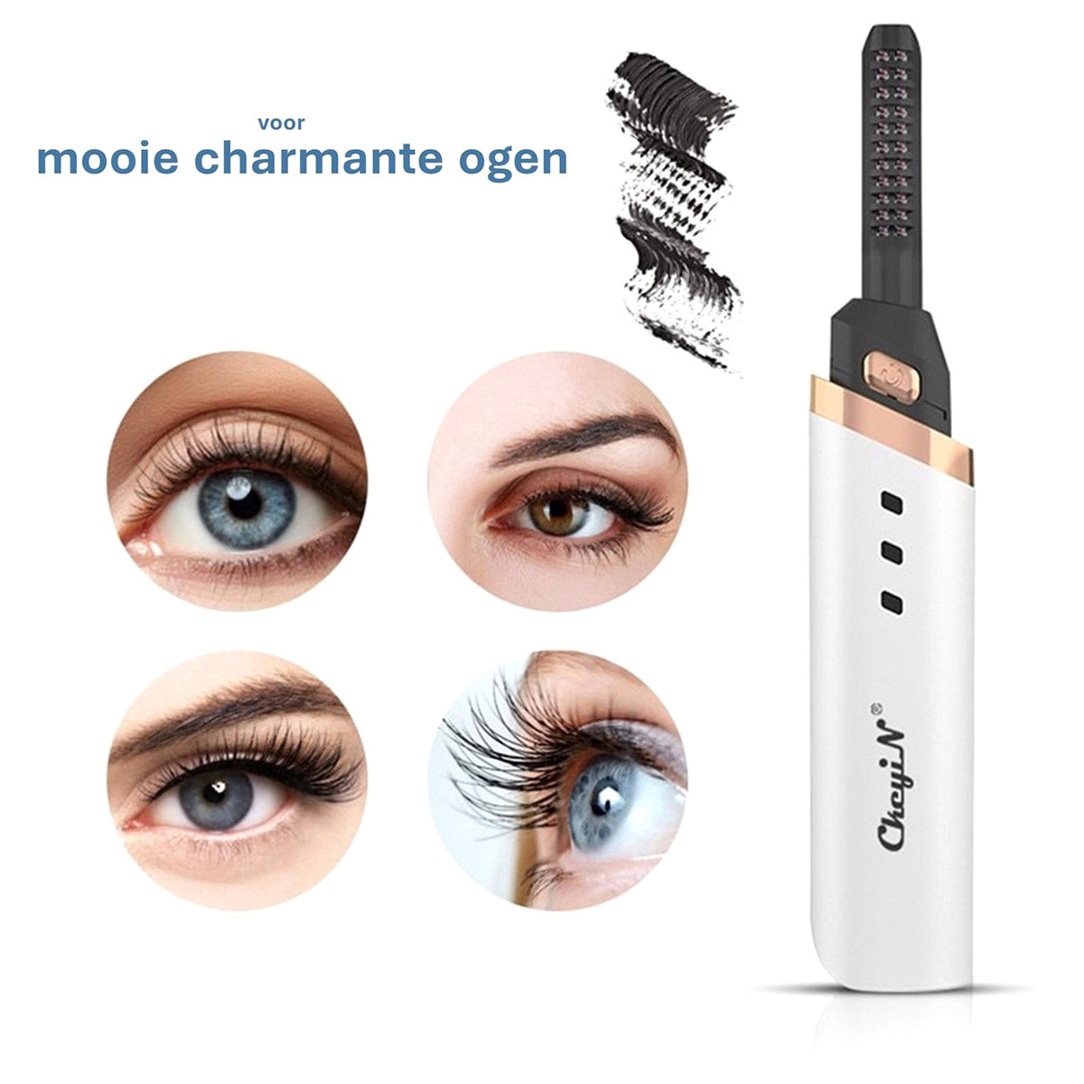 <tc>Ariko</tc> Cheyi_N® Professional Electric Eyelash Curler - White - Lash lift - Eyelash lift - Full lashes - Heated - Rechargeable