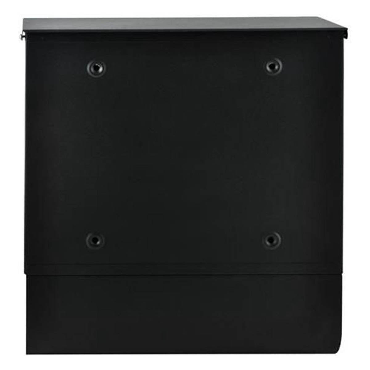<tc>Ariko</tc> wall letterbox - stainless steel - anthracite black - with newspaper roll - matte black - up to 8 newspapers