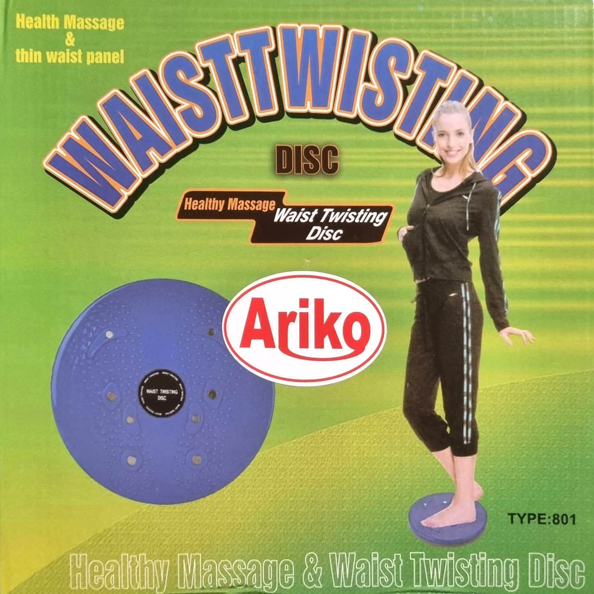 Ariko Waist Twisting Plate | Twist plaat | Twist trainer | Aerobic Exercise Fitness magneet | Afvallen | Voetmassage | Magneten | Fitness | Blauw