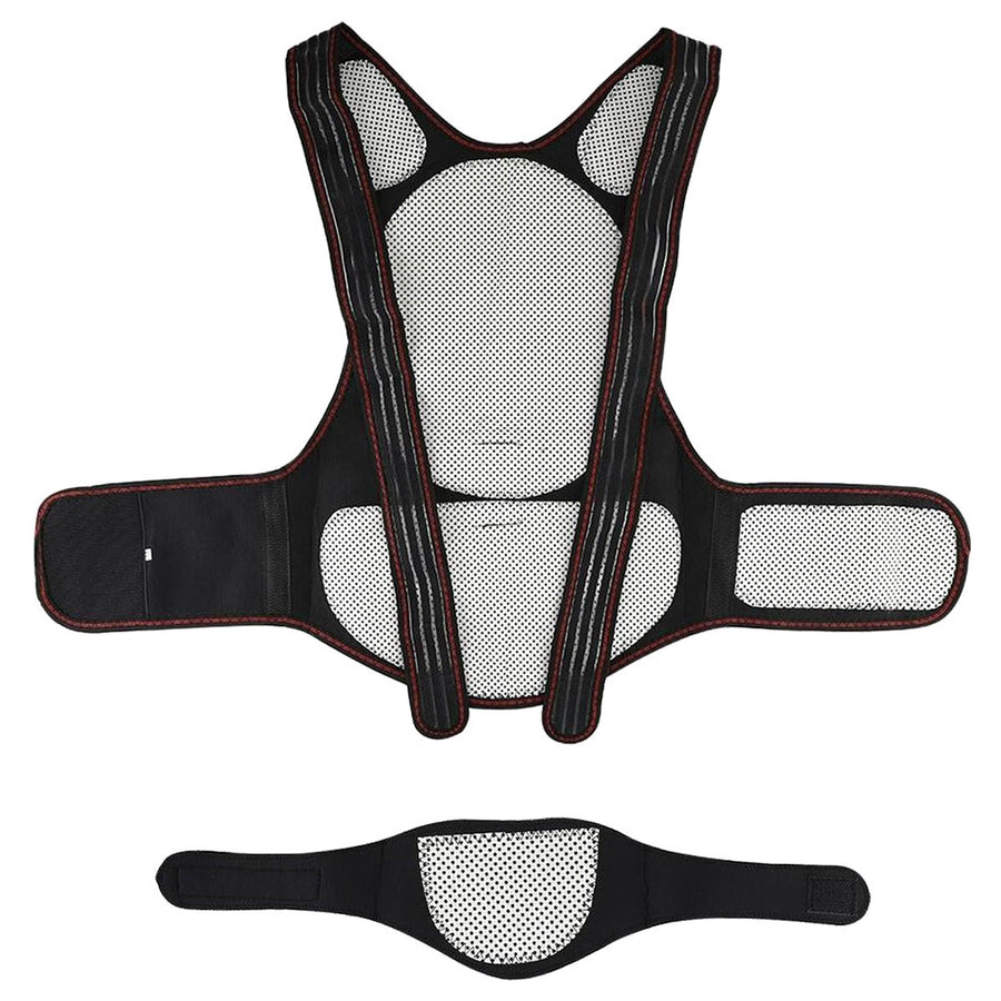 Ariko Orthopedisch XXL Toermalijn Infrarood Massage Zelfwarmend - Magneet - Rugpijn - Rugklachten - Rugband - Rugbrace - Inclusief nekband - Beter Slapen - L-XL