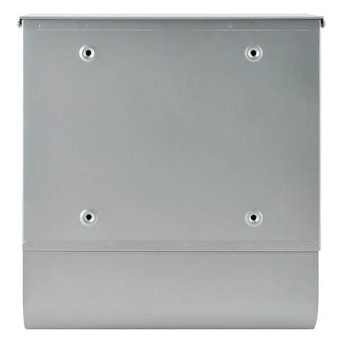 Ariko Wand Brievenbus - RVS - met Krantenrol - Grijs - tot 8 kranten