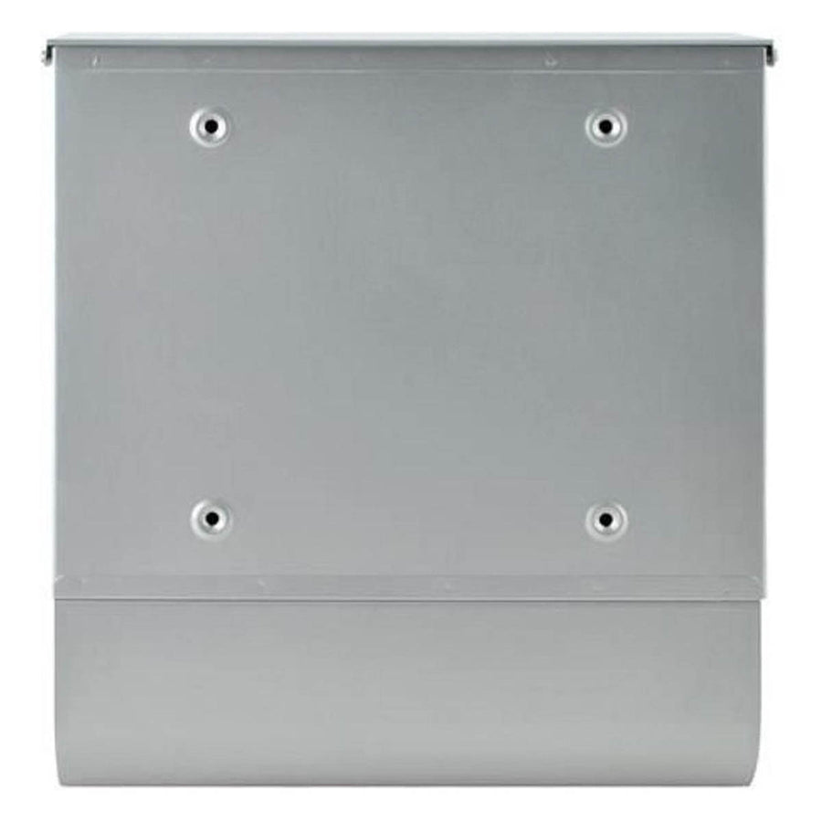 <tc>Ariko</tc> wall letterbox - stainless steel - with newspaper roll - gray - up to 8 newspapers