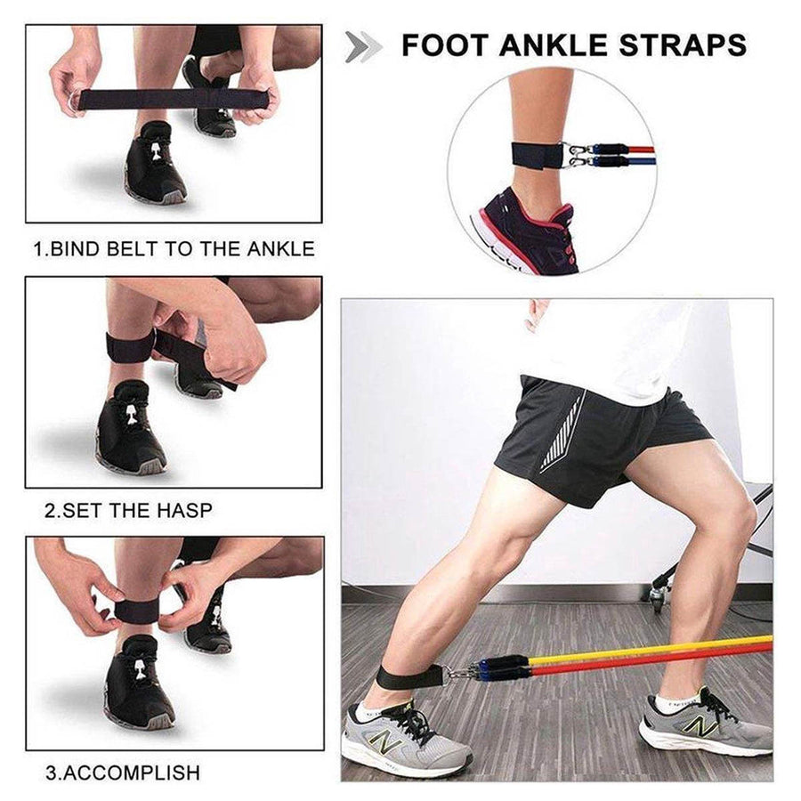 Ariko Professionele Fitness Elastiek set 5 stuks - Sport elastieken - Verschillende weerstanden - Diverse kleuren