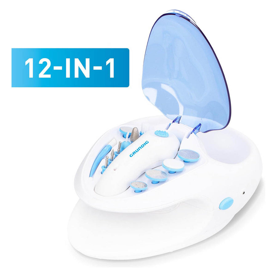 Set voor Manicure en Pedicure - Draadloos - Handspa - Nageldroger - 12 Accessoires - Ariko