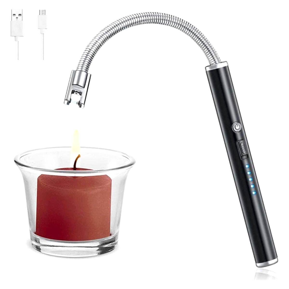 BBQ Aansteker oplaadbaar met usb kabel - Elektrische Keuken Aansteker - Flexibele Aansteker - Zwart - Ariko