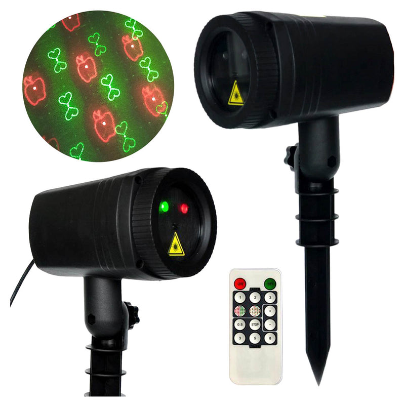 Ariko Laser Tuin Verlichting - Bewegende Verlichting - Laser show - Sfeer light - Kerstverlichting - Tuin Verlichting - Water bestendig -Rood en Groen