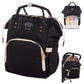 Diaper Bag Set - Changing Pad - Changing Bag - Changing Mat - Backpack - Black - (E6612 TN)
