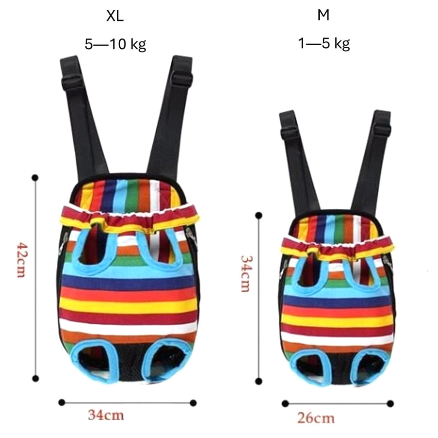 Ariko honden draagzak - rugzak - draagtas - hondenrugzak - hondendraagzak - ook voor uw kat - regenboog