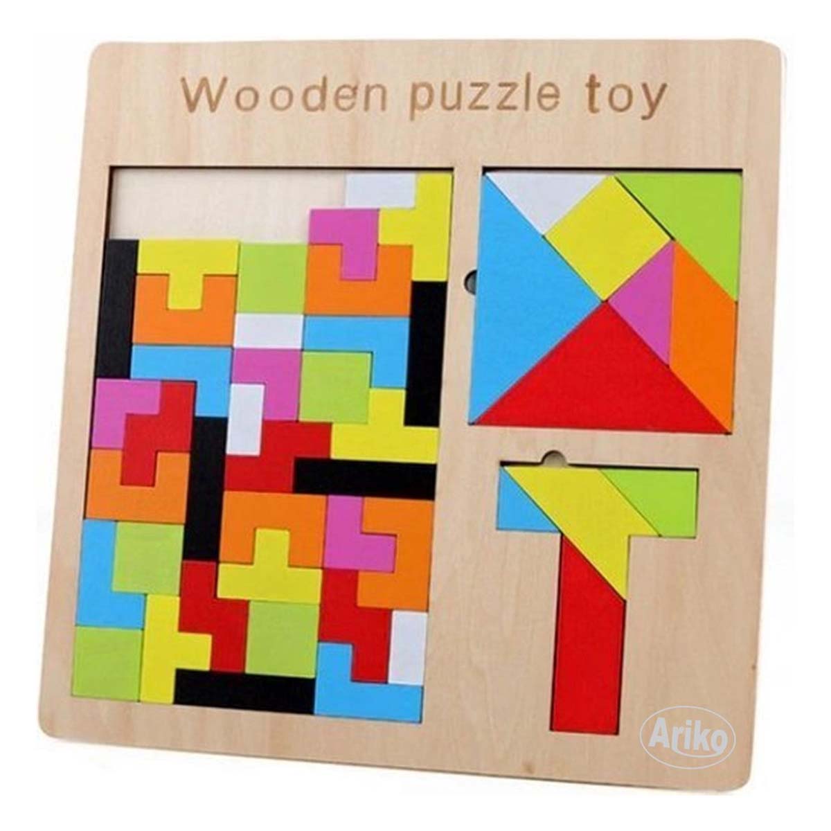 <tc>Ariko</tc> XL puzzle | tangram puzzle |russian block puzzle | wooden puzzle | Tetris | children's puzzle | Tetris puzzle | wooden toys | 3 in 1