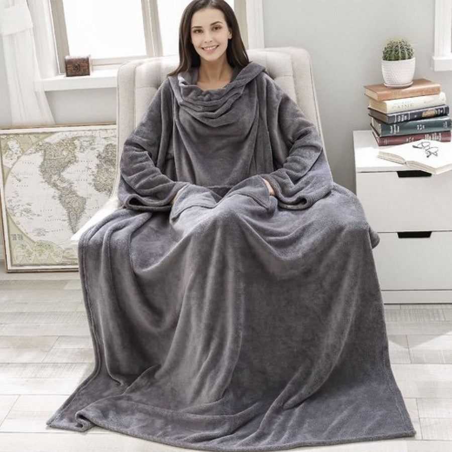 Blouse - Peignoir, Gris Clair Ruhhy