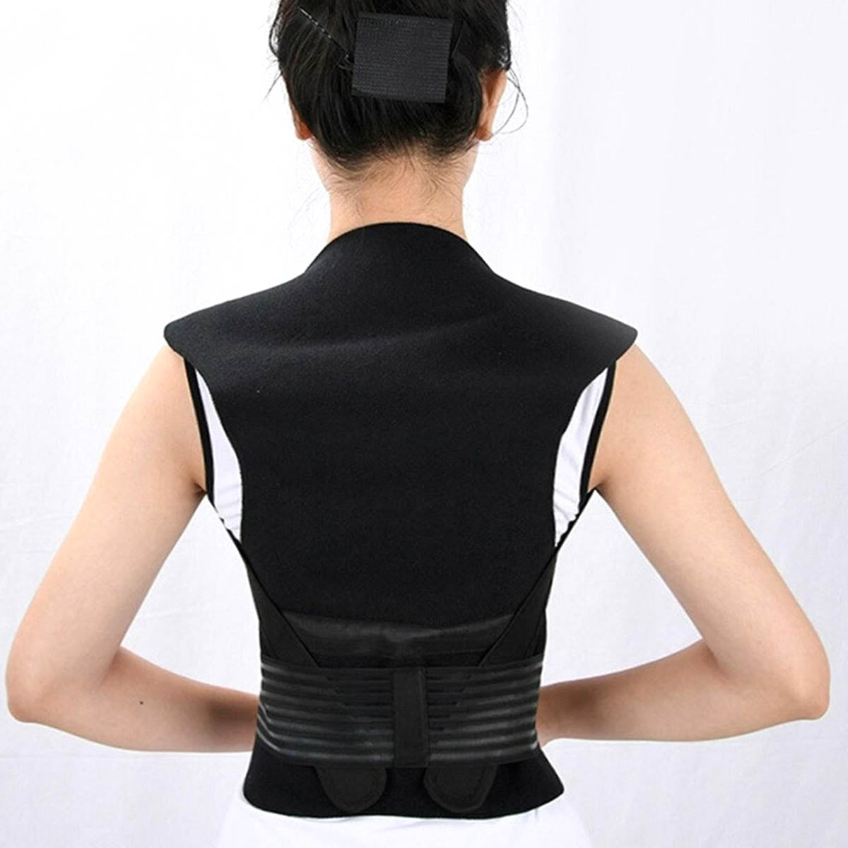 Ariko Orthopädische XXL Turmalin Infrarot Massage Selbsterwärmend - Magnet - Rückenschmerzen - Rückenschmerzen - Rückenband - Rückenorthese - Inklusive Nackenband - Better Sleep - L-XL