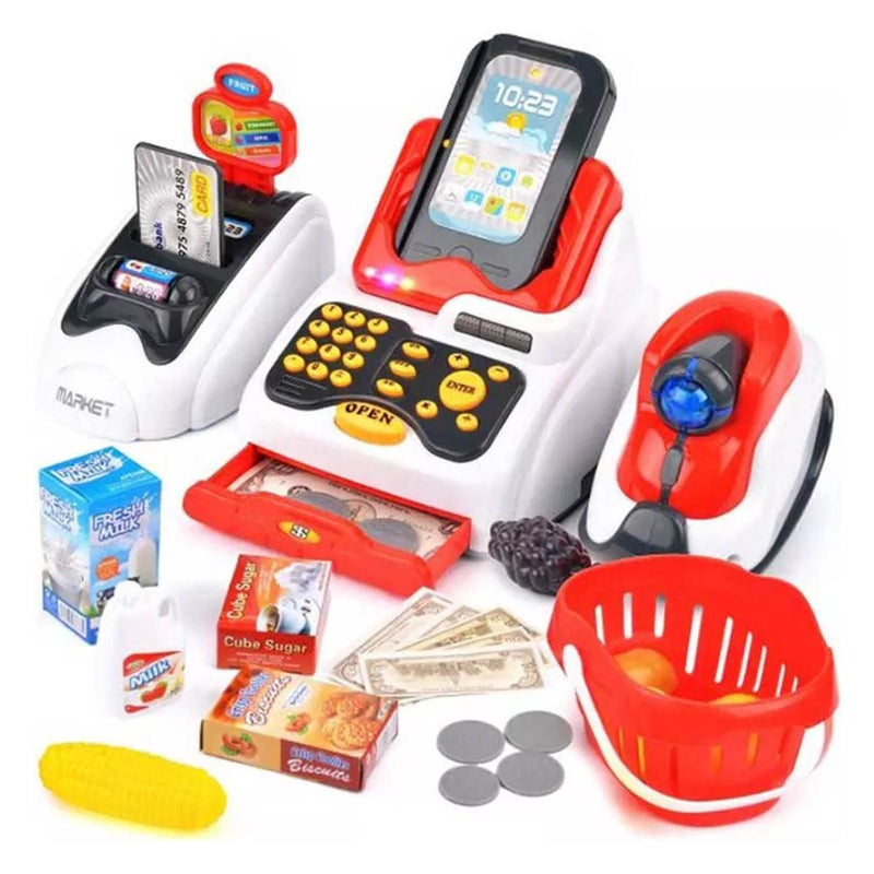 Ariko Supermarkt Speelset - Speelgoed Kinderen - Winkeltje Speelgoed Kinderen - Speelgoed Kassa - Incl Batterijen