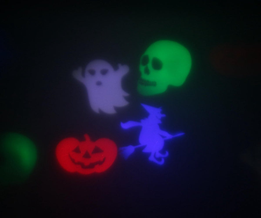 Projectorlamp - LED - 24 figuren - Kerst en Halloween - Binnen en Buiten - Ariko