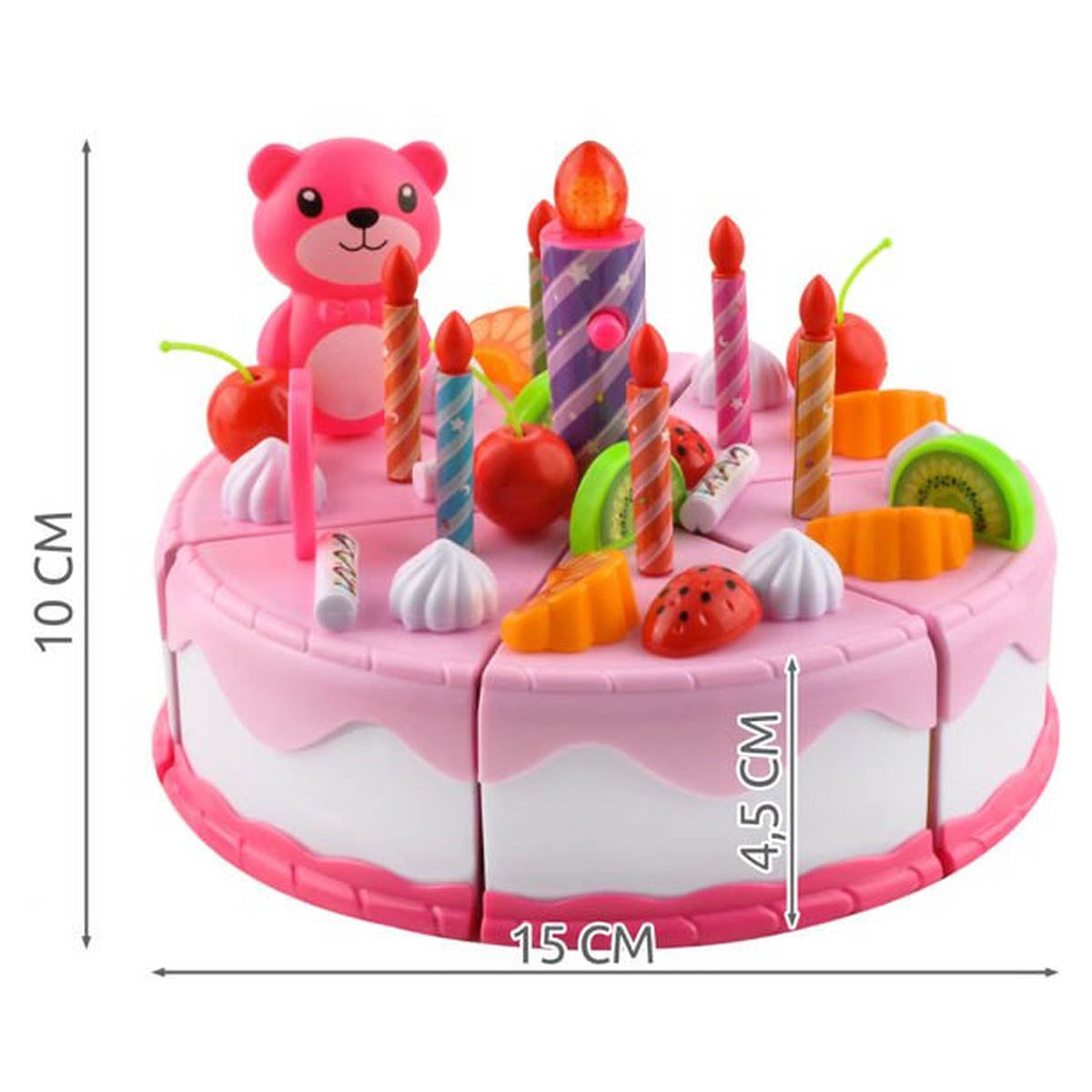 Ariko 80 Stück Geburtstagstorte – Cupcake – Torte – Küchenattribute – mit Ton – inklusive Batterien