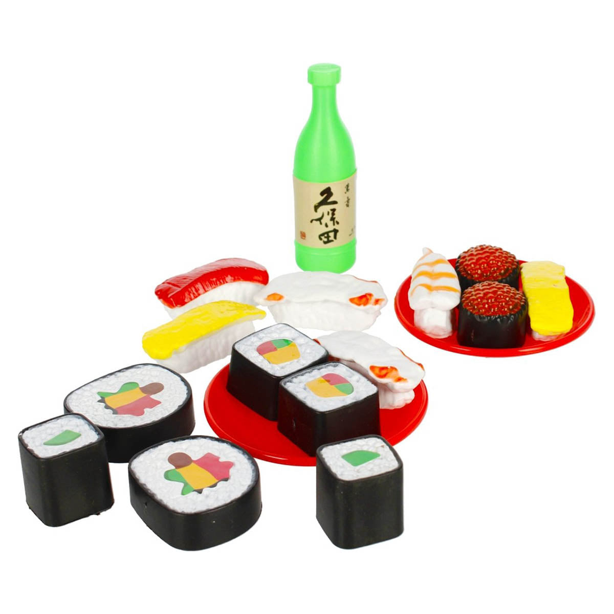 Ariko Spielzeug-Sushi-Set – mit Besteck, Tablett und Sojaschale