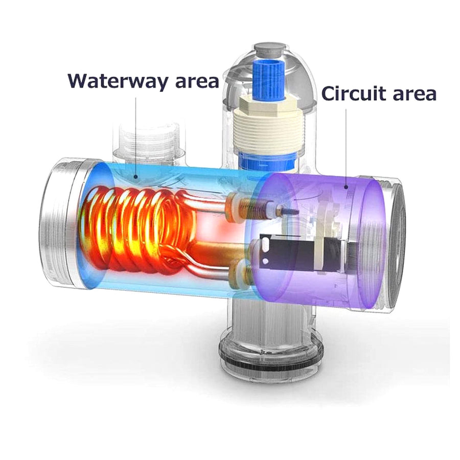 Ariko Elektrisch Verwarmd Kraan en douche - Elektrisch Instant kraan tot 60 ?c - LCD Digitaal - Niet Kokend Water - 3000W - Inclusief Douchekop
