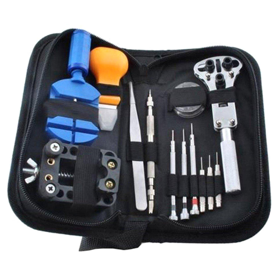 Complete Horlogemaker Gereedschap Set - Horloge Reparatie Set & Schroevendraaier Set - Horlogekast Opener - Horlogeband Inkortset - Ariko