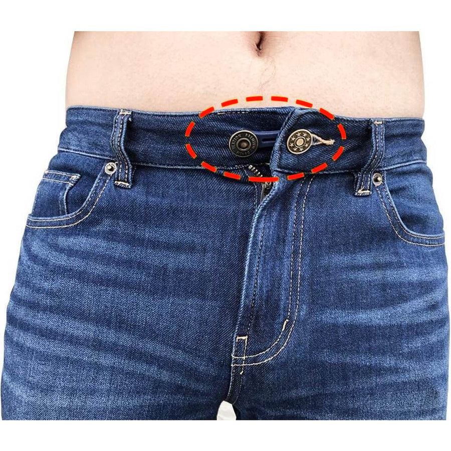 3 stuks spijkerbroek verlengknoop- 2 cm - knoopverlenger - verstelknoop - spijkerbroek te strak - Wonderknopen - Zwangerschap Broekverbreder - Knoopsgat verlengers